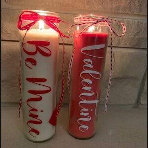 VALENTINES custom candle